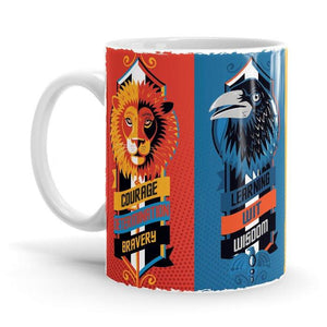Hogwarts House Tarots - Harry Potter Ceramic Home Kitchen Drinking Coffee Milk Mug (350ml/11oz, Made in USA) - Glow-Paradise
