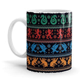 Hogwarts House Pattern - Harry Potter Ceramic Home Kitchen Drinking Coffee Milk Mug (350ml/11oz, Made in USA) - Glow-Paradise
