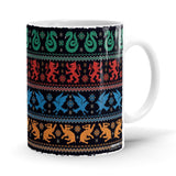 Hogwarts House Pattern - Harry Potter Ceramic Home Kitchen Drinking Coffee Milk Mug (350ml/11oz, Made in USA) - Glow-Paradise