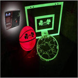 Glow in The Dark Door Basketball Hoop And Ball (1 Kit Per Pack) - Glow-Paradise