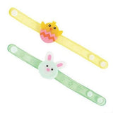 Light-Up Flashing Easter Bracelets (Assorted Colors, 12 Quantity Per Pack) - Glow-Paradise