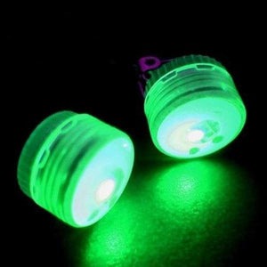 LED LIght up Clip On Blinky Light Earrings (Green Color) - Glow-Paradise