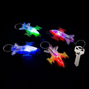 Light-Up Jet Keychains (12 Per Pack) - Glow-Paradise