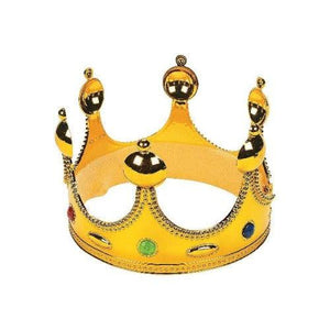 Gold Jeweled Crown (1 Quantity Per Pack) - Glow-Paradise