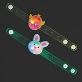 Light-Up Flashing Easter Bracelets (Assorted Colors, 12 Quantity Per Pack) - Glow-Paradise