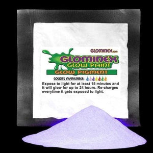 Glominex Glow Pigment 1 oz - Invisible Day (Purple Color) - Glow-Paradise