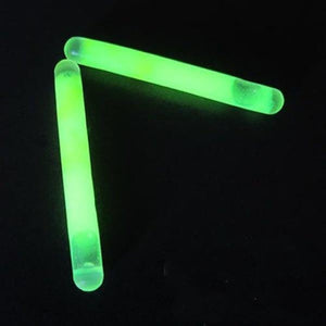 2 Inch Glow Sticks with Hook - 24 Hour Powder Mix (Green Color, 30 Count Per Pack) - Glow-Paradise