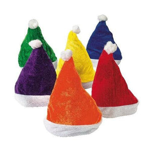 Kids Colorful Santa Hats (12 Quantity Per Pack) - Glow-Paradise