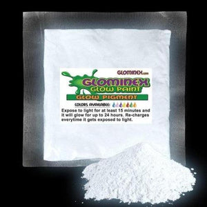Glominex Glow Pigment (White Color, 1 oz Per Pack) - Glow-Paradise