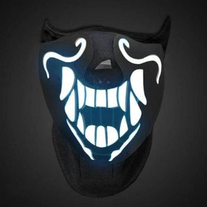 EL Wire Panel Mask Halloween (1 Mask Per Pack) - Glow-Paradise
