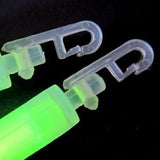 4 inch Glow Sticks with Hook - 24 Hour Powder Mix (Green Color, 10 Counts Per Pack) - Glow-Paradise