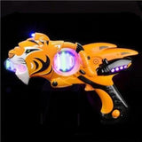 Space Galaxy Infinity 11.5" Super Spinner Tiger Blaster Laser LED Gun Pistol - Glow-Paradise