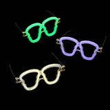 Skull-Shaped Glow Glasses (12 Count Per Pack) - Glow-Paradise