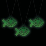 Glow Fish Symbol Necklaces (2" Plastic Fish Pendant, 12 Count Per Pack) - Glow-Paradise