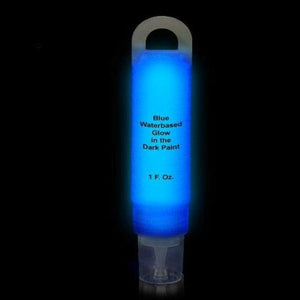 Glominex Glow Paint 1 oz Tube (Blue Color, 1 Tube Per Pack) - Glow-Paradise