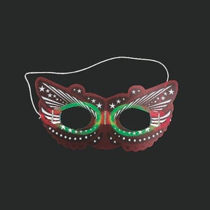 Glow In The Dark Children's Masquerade Masks (6 Count Per Pack) - Glow-Paradise