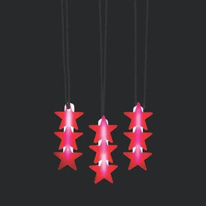 Glow Patriotic Star Necklaces (12 Necklaces Per Pack) - Glow-Paradise