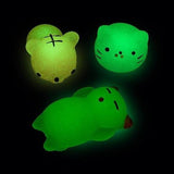 Glow-in-the-Dark Mochi Squishies (12 Pieces Per Pack) - Glow-Paradise