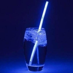 6.5 Inch Glow In The Dark Super Bright Multipurpose Drink Stirrers (Blue Color, 15 Stirrers Per Pack) - Glow-Paradise