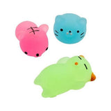 Glow-in-the-Dark Mochi Squishies (12 Pieces Per Pack) - Glow-Paradise