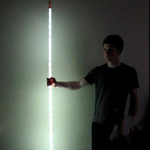 LED Light Up 6.5 ft Night Golf Putting Flag Sticks (White Color) - Glow-Paradise