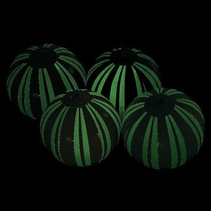 5 Inch Glow In The Dark Mini Beach Balls Striped Inflatable (12 Balls Per Pack) - Glow-Paradise