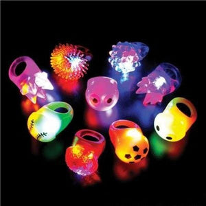1 Inch Light-Up Ring (Assorted Colors, 48 Rings Per Pack) - Glow-Paradise