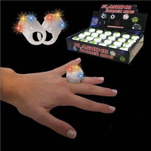 LED Shamrock Jelly Rings (Assorted Colors, 24 Rings Per Pack) - Glow-Paradise
