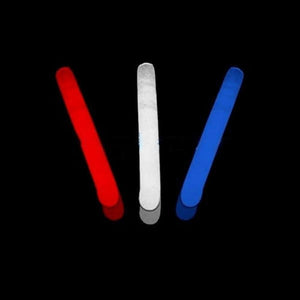 2 inch Mini Glow Sticks - Patriotic Colors - Red White Blue (600 Counts Per Pack) - Glow-Paradise