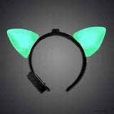Light Up Cat Ears (Green Color, 1 Quantity Per Pack) - Glow-Paradise