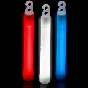 4 Inch Glow Sticks - Patriotic Colors - Red White Blue (12 Counts Per Pack) - Glow-Paradise