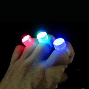 Color Changing LED Glowing Finger Rings (Assorted Colors, 6 Rings Per Pack) - Glow-Paradise