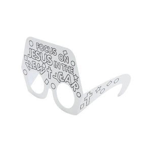Color Your Own Blessed New Year Glasses (12 Sunglasses Per Pack) - Glow-Paradise
