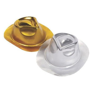 Gold & Silver Metallic Fedora Hats (12 Hats Per Pack) - Glow-Paradise