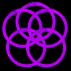 8 Inch Premium Glow Stick Bracelets (Purple Color, 100 Counts Per Pack) - Glow-Paradise