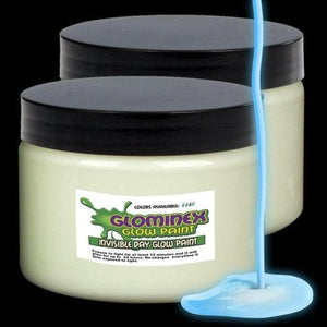Glominex Glow Paint Pint - Invisible Day (Blue Color, 16 oz Per Pack) - Glow-Paradise