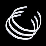22 Inch Twister Glow Stick Necklaces (White Color, 25 Count Per Pack) - Glow-Paradise