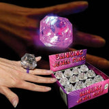 LED Light Up Jewel Rings (12 Rings Per Pack) - Glow-Paradise