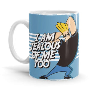 Johnny Bravo: Jealous - Johnny Bravo Ceramic Home Kitchen Drinking Coffee Milk Mug (350ml/11oz, Made in USA) - Glow-Paradise