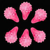 LED Flashing Jelly Bumpy Rings (Pink Color, 12 Rings Per Pack) - Glow-Paradise