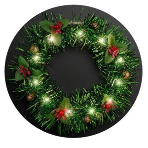 Light Up Christmas Wreath Crown Lighted Headband (1 Quantity Per Pack) - Glow-Paradise
