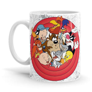 Looney Tunes: Gang - Looney Tunes Ceramic Home Kitchen Drinking Coffee Milk Mug (350ml/11oz, Made in USA) - Glow-Paradise