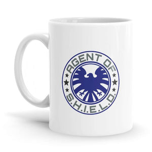 Agents Of Shield Logo - Marvel Ceramic Home Kitchen Drinking Coffee Milk Mug (350ml/11oz, Made in USA) - Glow-Paradise