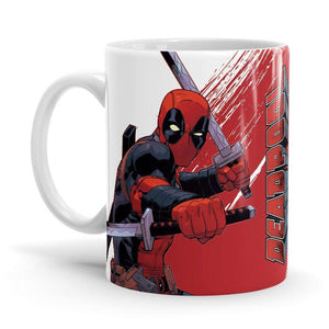 Deadpool: Logo - Marvel Ceramic Home Kitchen Drinking Coffee Milk Mug (350ml/11oz, Made in USA) - Glow-Paradise