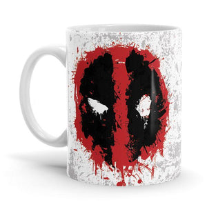 Deadpool: Logo Splatter - Marvel Ceramic Home Kitchen Drinking Coffee Milk Mug (350 ml/11oz, Made in USA) - Glow-Paradise