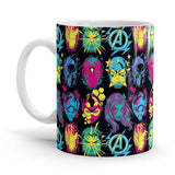 Pop Pattern - Marvel Ceramic Home Kitchen Drinking Coffee Milk Mug (350 ml/11oz, Made in USA) - Glow-Paradise