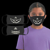 Glow In The Dark Halloween Washable Face Masks For Children (2 Masks Per Pack) - Glow-Paradise