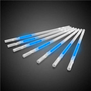 9 Inch Glow In The Dark Motion Straws (Blue Color, 25 Straws Per Pack) - Glow-Paradise