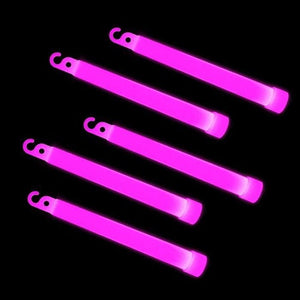 6 Inch Premium Glow Sticks (Pink Color, 12 Count Per Pack) - Glow-Paradise