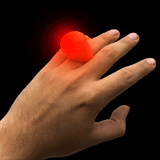 LED Flashing Jelly Rings (Orange Color, 24 Rings Per Pack) - Glow-Paradise